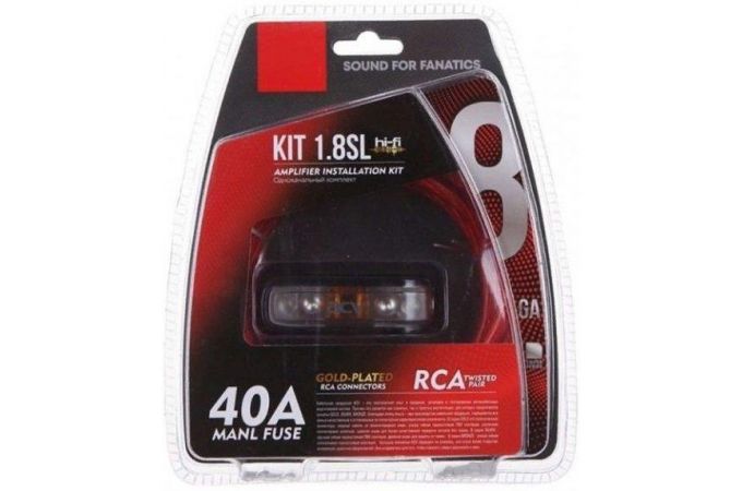 Комплект проводов ACV KIT 1.8SL  Silver=ECO 1 канал усилителя  8 AWG