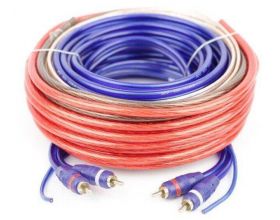 Комплект проводов ACV KIT 4.10SL Silver=ECO 4 канала усилителя  10 AWG/ATC 30A