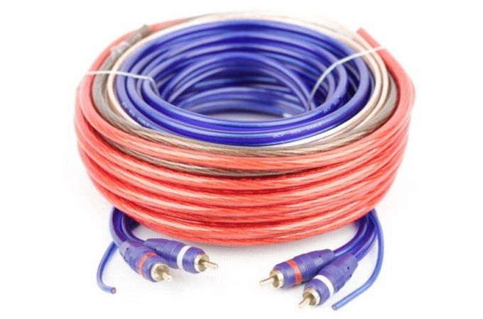 Комплект проводов ACV KIT 4.10SL Silver=ECO 4 канала усилителя  10 AWG/ATC 30A