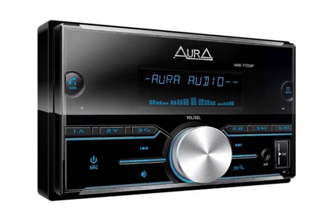 Автомагнитола  2 DIN  AURA  AMD-772 DSP процессор DSP, 4х51Вт,Bluetooth,USB, пульт