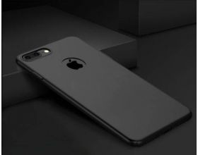 Чехол для Apple iPhone 6/6S ультратонкий пластиковый шелковистый (черный)