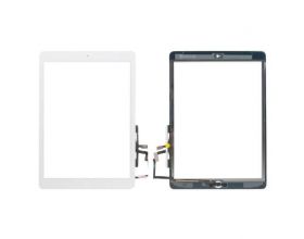 Тачскрин для iPad Air (A1474/ A1475/ A1476)/ iPad (2017) 9.7 (A1822/ A1823) с кнопкой Home + скотч (белый)