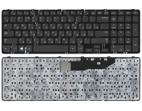 Клавиатура для ноутбука Samsung NP550P7C черная с рамкой