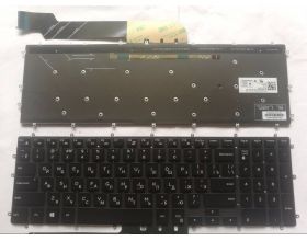 Клавиатура для ноутбука Dell Inspiron G3 15-5565, 15-5570, 15-7566, 17-5775, 15-3579, 15-3779, G5 15-5587, G7 15-7588 черная, без рамки, с подсветкой