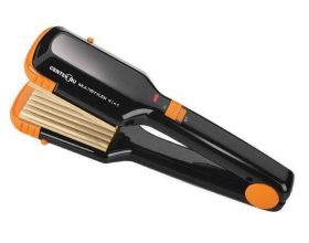 Выпрямитель для волос CENTEK CT-2005 черный 35Вт,гофре,4 насадки,LED индикат.,широкие пластины