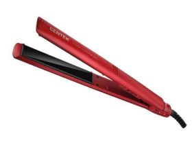 Выпрямитель для волос CENTEK CT-2018 красный 50 Вт, плав. керамич. пластины 120 мм, LED