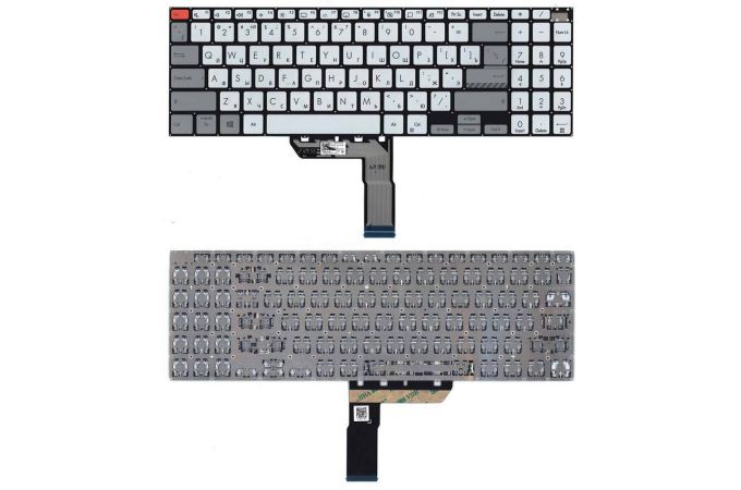 Клавиатура для ноутбука Asus VivoBook PRO 16 M7600QA серебристая