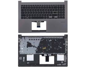 Клавиатура для ноутбука Asus Vivobook X521 топкейс серый