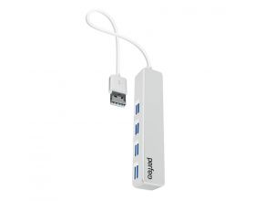 Разветвитель USB-HUB Perfeo PF-H038 4 Port, белый