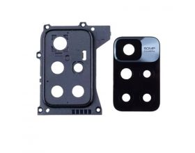 Стекло камеры для Xiaomi Redmi 10/ 10 2022 + рамка (черный)