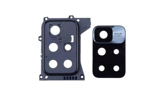 Стекло камеры для Xiaomi Redmi 10/ 10 2022 + рамка (черный)