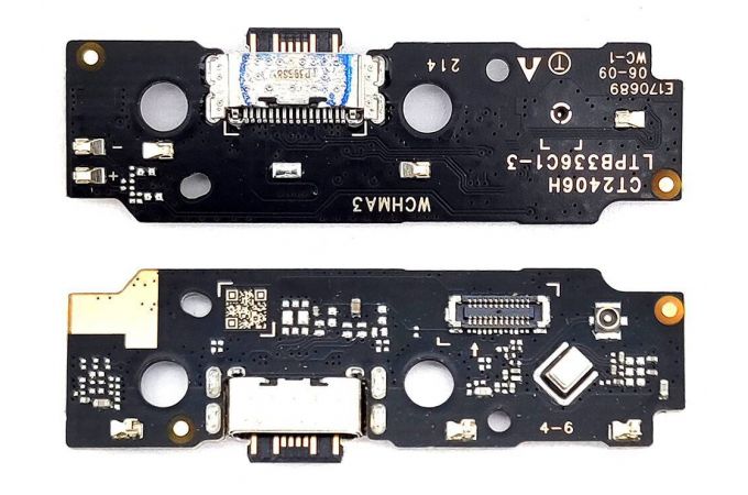 Шлейф для Xiaomi Redmi A3/ A3x (24048RN6CG)/ Poco C61 (23129RN51X) с разъемом зарядки (плата)