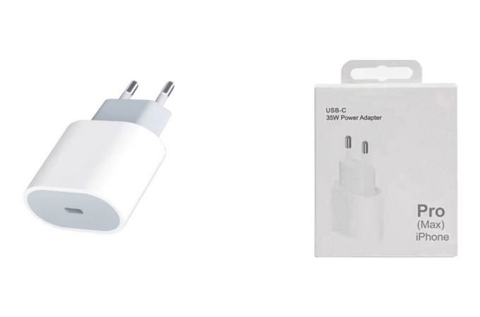Сетевое зарядное устройство USB-C Apple 35W 16 pro max (copy) (л)