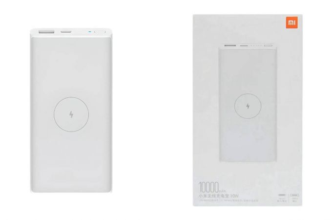 Универсальный дополнительный аккумулятор Power Bank Xiaomi Mi Wireless Power Bank 10000 mAh 10 W (WPB15PDZM) sku: BHR5212CN белый