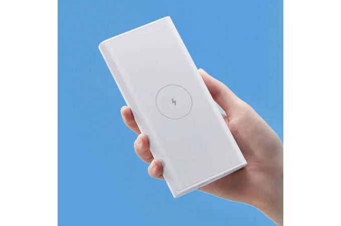 Универсальный дополнительный аккумулятор Power Bank Xiaomi Mi Wireless Power Bank 10000 mAh 10 W (WPB15PDZM) sku: BHR5212CN белый