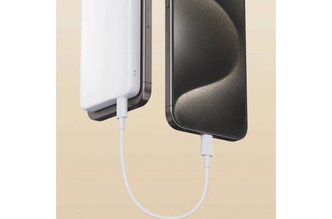 Универсальный дополнительный аккумулятор Power Bank Xiaomi Mi 7.5W Power Bank 5000mAh Magsafe, WPB0507, белый