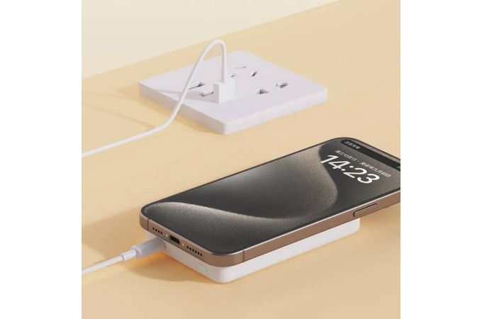 Универсальный дополнительный аккумулятор Power Bank Xiaomi Mi 7.5W Power Bank 5000mAh Magsafe, WPB0507, белый