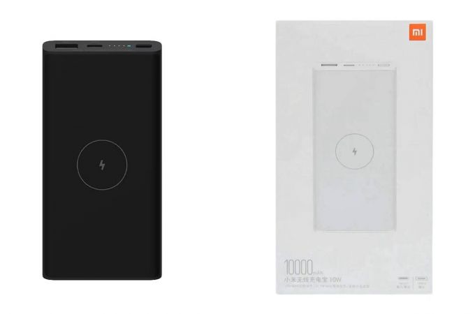 Универсальный дополнительный аккумулятор Power Bank Xiaomi Mi Wireless Power Bank 10000 mAh 10 W (WPB15PDZM) sku: BHR5212CN черный