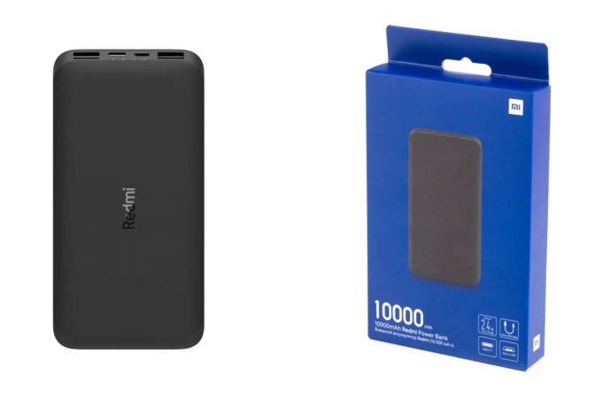 Универсальный дополнительный аккумулятор Power Bank Xiaomi REDMI 10000mAh Black (VXN4305GL) ассортимент в цвететах