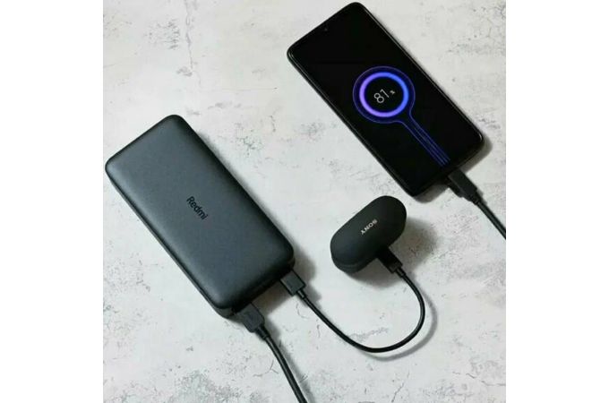 Универсальный дополнительный аккумулятор Power Bank Xiaomi REDMI 10000mAh Black (VXN4305GL) ассортимент в цвететах