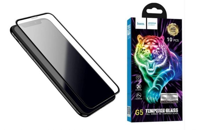 Защитное стекло дисплея iPhone XS Max/11Pro Max (6.5) HOCO G5 Full Screen HD tempered glass (черный)
