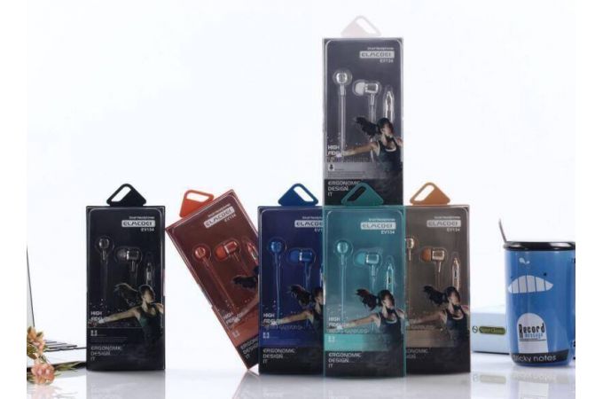 Наушники вакуумные проводные ELMCOEI EV-134 (цвет в ассортименте)