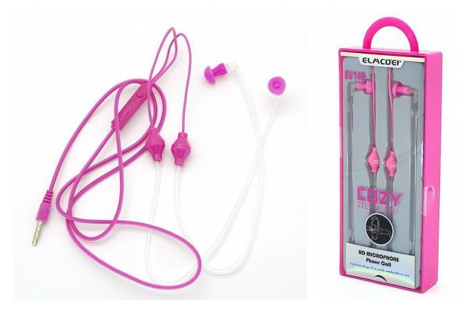 Наушники вакуумные проводные ELMCOEI EV-149 (розовый)