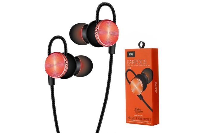 Наушники вакуумные проводные JIAYU JY-372 (черно-красный)