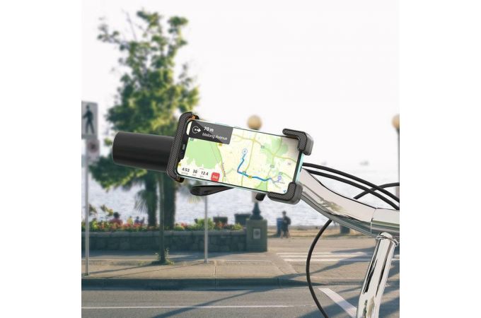 Держатель велосипедный для телефона HOCO CA93 Универсальный на руль мототехники черный
