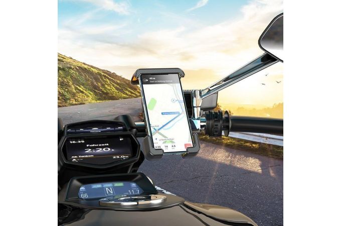 Держатель велосипедный для телефона HOCO CA93 Универсальный на руль мототехники черный