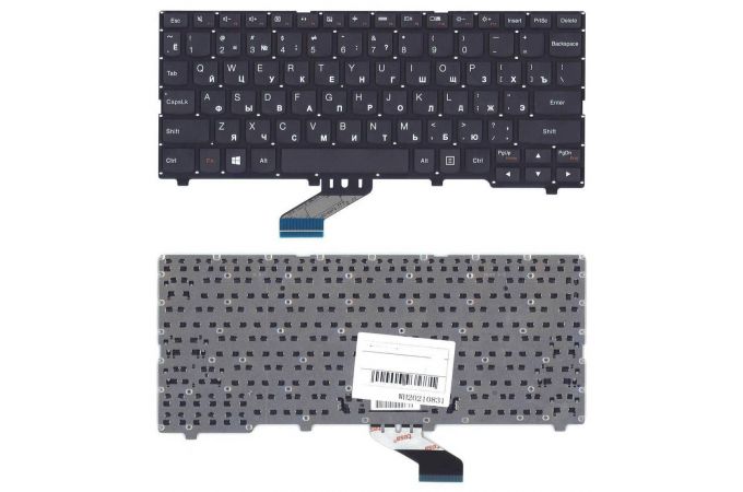 Клавиатура для ноутбука Lenovo Ideapad 110S-11 черная без рамки