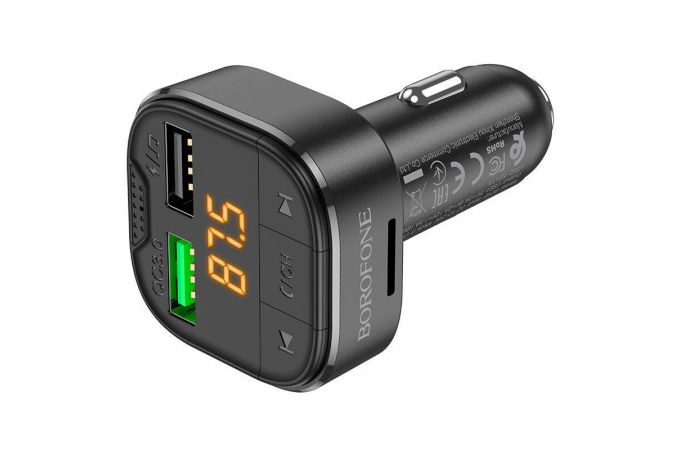 FM-Модулятор BOROFONE BC43 Flash QC3.0 car BT FM transmitter