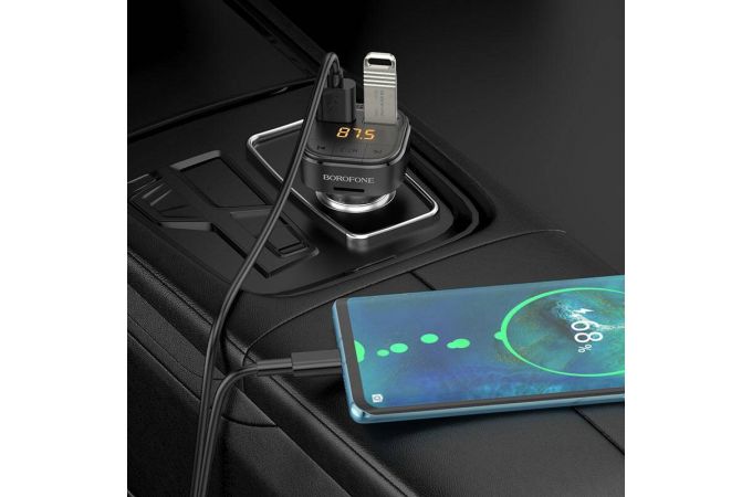 FM-Модулятор BOROFONE BC43 Flash QC3.0 car BT FM transmitter