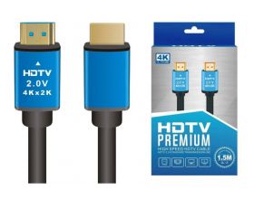 Кабель HDMI (папа - папа) 1,5 м (V2.0) 4K (PREMIUM)