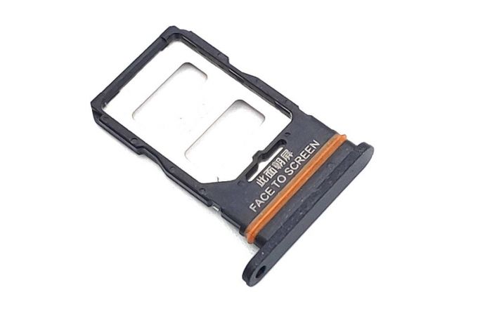 Держатель SIM для Xiaomi Redmi Note 12 Pro 5G (22101316C) (черный)