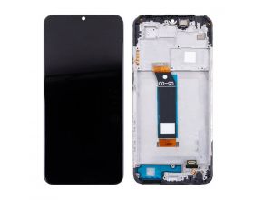 Дисплей для Xiaomi Poco M5 (22071219CG) в сборе с тачскрином + рамка (черный) орг