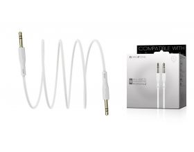 Кабель аудио AUX BOROFONE BL1 AUX 3.5 1 метр белый