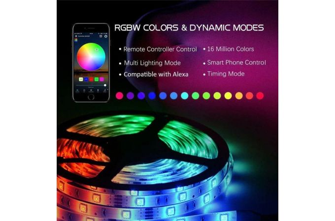 Лента светодиодная Огонек OG-LDL06 RGB Bluetooth 1м