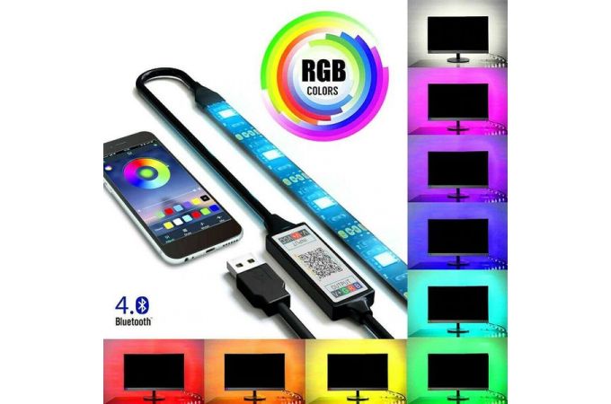 Лента светодиодная Огонек OG-LDL07 RGB Bluetooth 2м