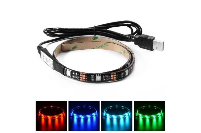 Лента светодиодная Огонек OG-LDL09 RGB 1м (USB)