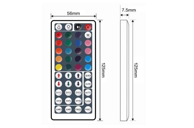 Набор LED лента мультицвет Огонек OG-LDL11 SMD (1м,IP20,блок,пульт)