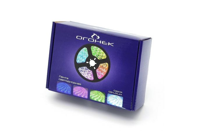 Набор LED лента мультицвет Огонек OG-LDL11 SMD (1м,IP20,блок,пульт)