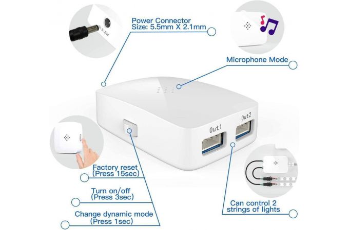 LED контроллер Огонек OG-LDL30 (Wi-Fi, 2*RGB)