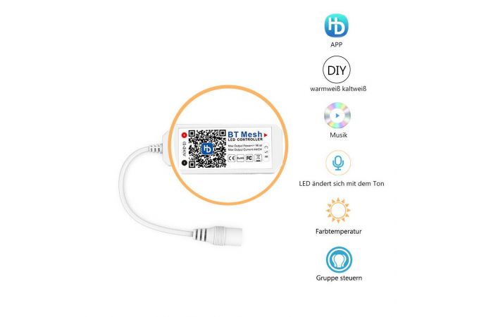 LED контроллер Огонек OG-LDL34 (Bluetooth, CNW)