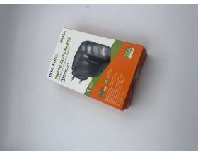 Сетевое зарядное устройство USB + USB-C BOROFONE BA46A Premium PD+ QC 3.0 (черный)  (УЦЕНКА! МЯТАЯ УПАКОВКА)