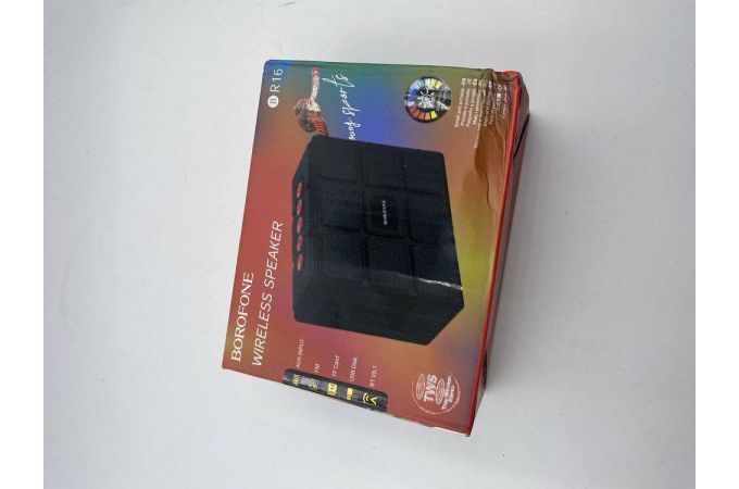 Портативная беспроводная колонка BOROFONE BR16 Gage sports BT speaker (черный) (УЦЕНКА! МЯТАЯ УПАКОВКА)
