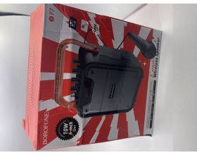 Портативная беспроводная колонка BOROFONE BP7 Cool karaoke BT speaker (черный) (УЦЕНКА! МЯТАЯ УПАКОВКА)