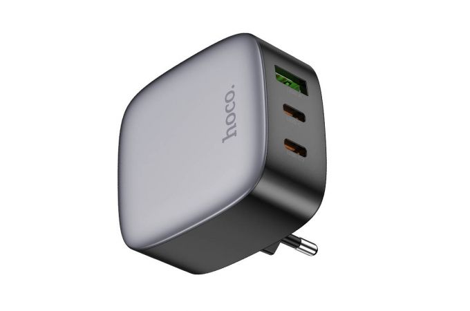 Сетевое зарядное устройство USB + 2USB-C HOCO CS33A PD30W+ QC3.0 (черный)