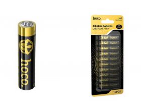 Батарейка алкалиновая HOCO JA2 AAA LR03 (10PCS) (черный)