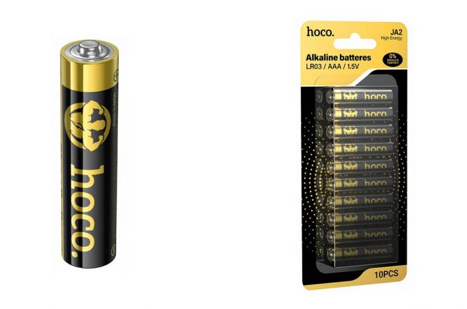 Батарейка алкалиновая HOCO JA2 AAA LR03 (10PCS) (черный)